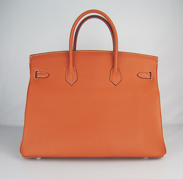 Replica Hermes Birkin 40CM Togo Bag Light Orange 6099 Online - Click Image to Close